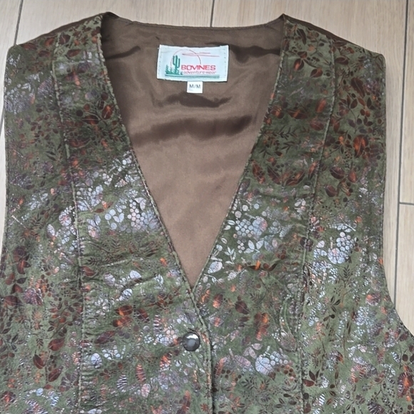 BOVINES Adventure Wear Leather Vest Sz M - Picture 4 of 10